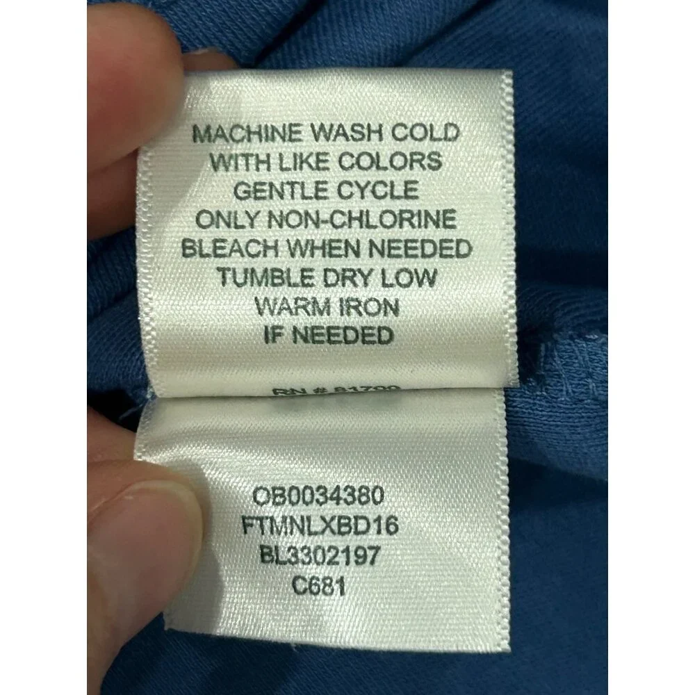 Blair Sleeveless Tank Top Blue Plus Sz 3XL Crewneck Cotton Blend Essentials - Picture 8 of 10